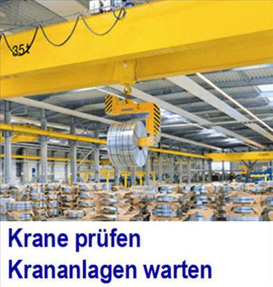 Kran - Software plant den Prftermin Kranprfung, Krane App, mobile Erfassung Brckenkran,  Industriekran, Stapelkran, Schwenkkran