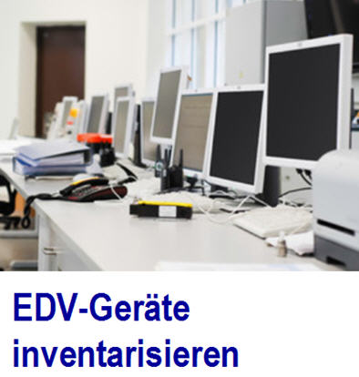 EDV Gerte inventarisieren.z.B.  Computer Inventar erfassen, Computer, Drucker Notebooks