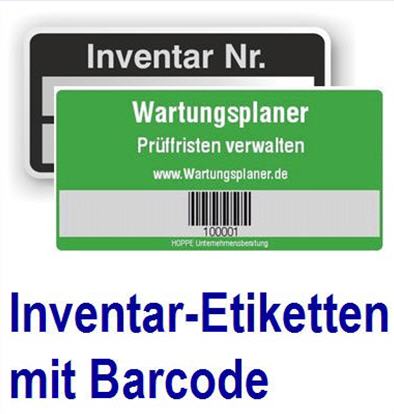 Portal fr Etiketten zur Inventur. Aufkleber Etiketten, Inventargut,