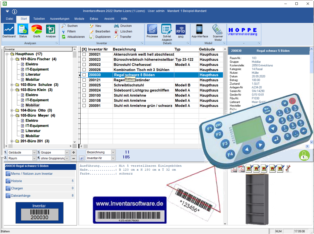 Inventar erfassen mit der Inventarverwaltung Inventar erfassen, Software,Asset Management System