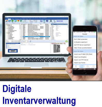 Digitale Inventarverwaltung dokumentiert Ihre Inventargüter.  Dokument