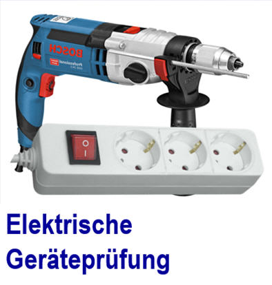 Pr�fung ortsfester elektrischer Anlagen und Wiederholungspr�fung von M