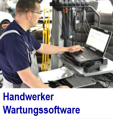 Handwerker Wartungssoftware  f�r Ihre Wartung.Kostenanalysef�r Handwer