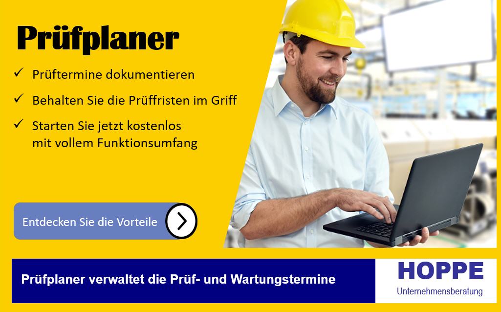 Management der Pr�ftermine mit dem Pr�fplaner