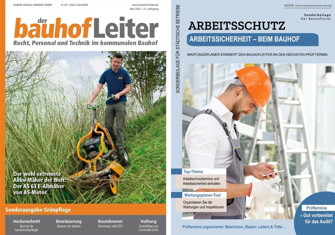 Der Bauhofleiter / 05-22 Forum Verlag Herkert GmbH, Pr�f- und Wartungsplaner - Arbeitsschutz & Arbeitssicherheit - beim Bauhof