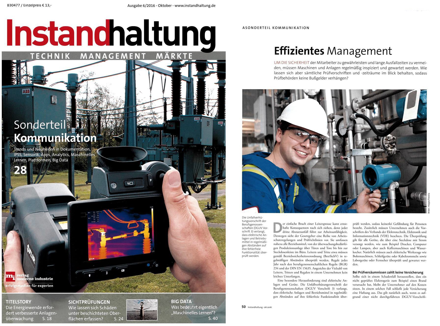 Instandhaltung 2016-10 Technik Magazin M�rkte