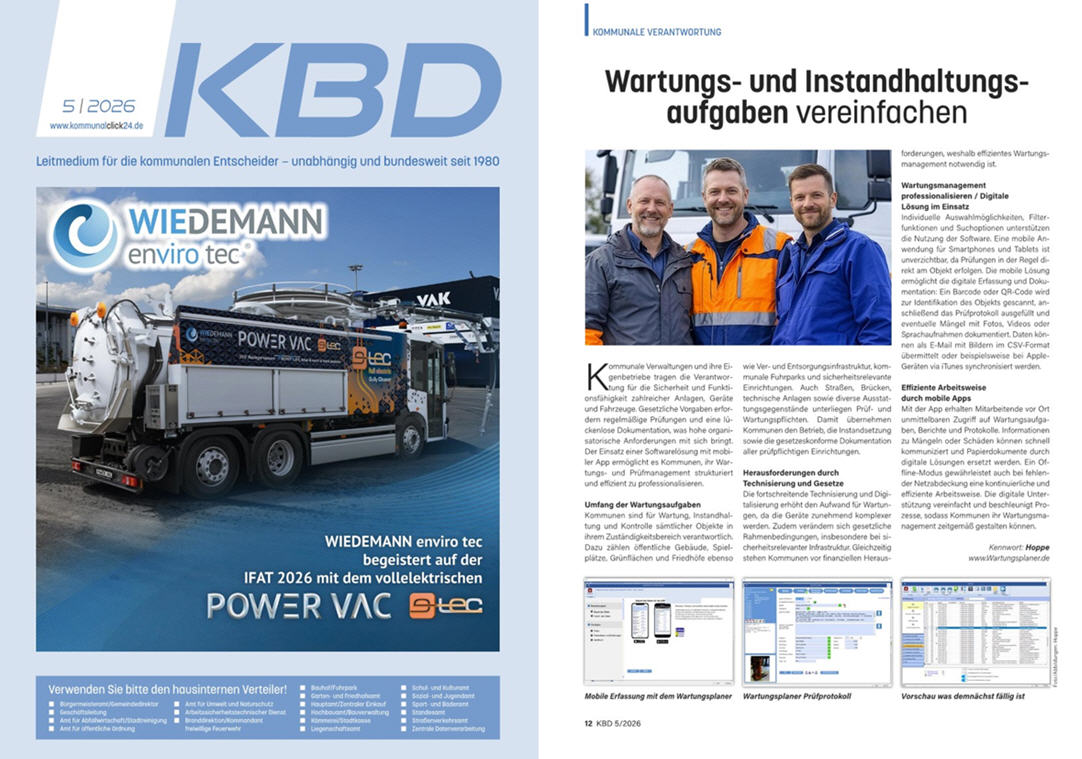 KBD Kommunaler Beschaffungsdienst - MUP-Verlag 05/26 Kommunale Verantwortung: Effiziente Arbeitsweise durch mobile App