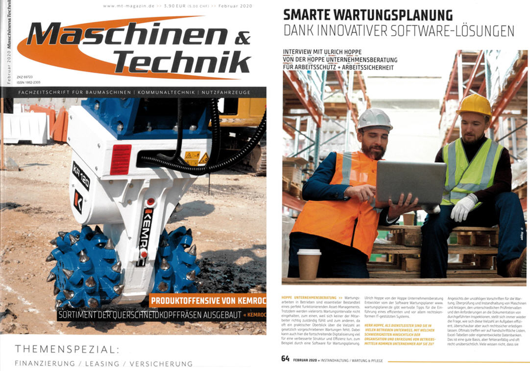 Maschinen & Technik Februar/20 - Smarte Wartungsplanung Dank innovativer Software-L�sungen