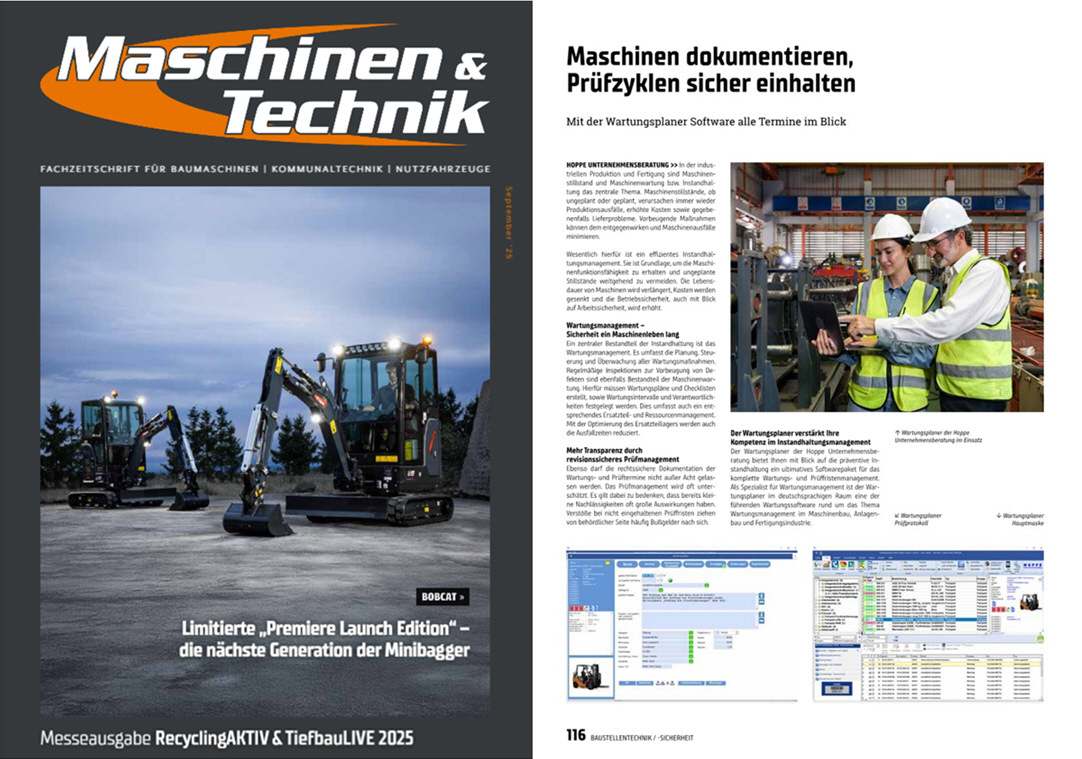 Maschinen & Technik M&T Verlags OHG / 10-25 Maschinen dokumentieren, Pr�fzyklen sicher einhalten