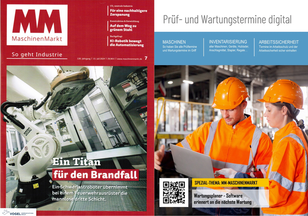 MM Maschinenmarkt Vogel Communication Group Juli/24 Pr�f- und Wartungstermine digital - Steigern Sie Ihre Produktivit�t auf ein neues Level
