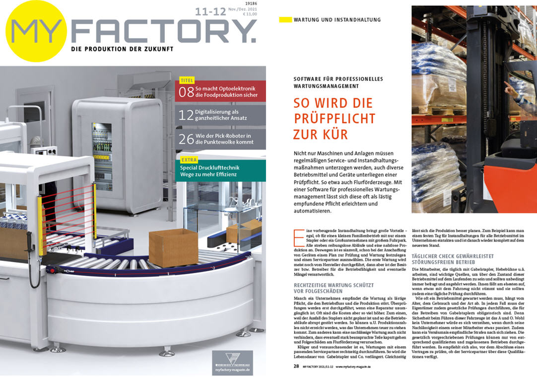 My Factory / 06-21 Vereinigte Fachverlage GmbH,Software f�r professionelles Wartungsmanagement