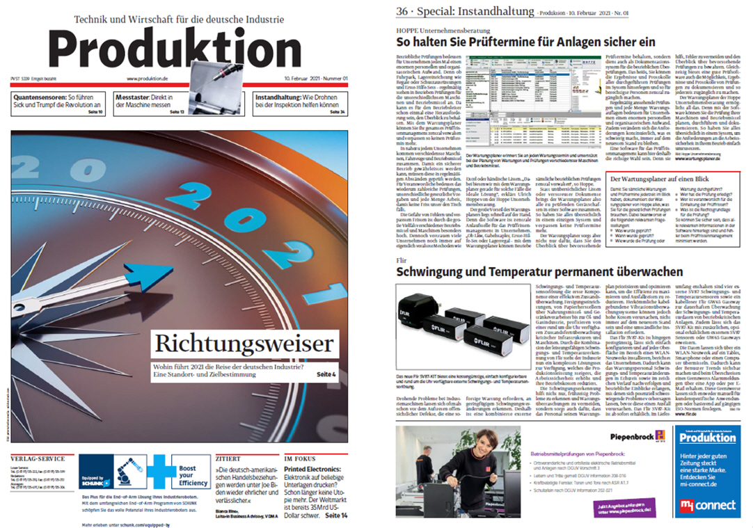 Produktion - verlag moderne industrie GmbH Feb/21 - So halten Sie Pr�ftermine f�r Anlagen sicher ein