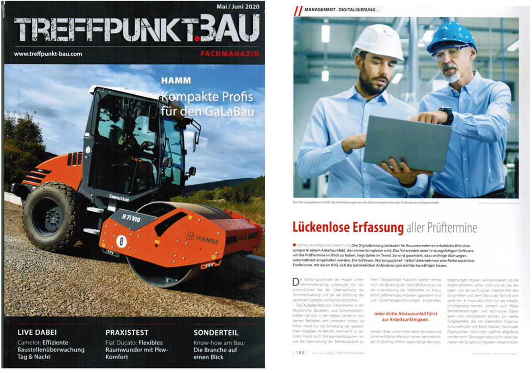 Treffpunkt Bau - L�ckenlose Erfassung aller Pr�ftermine