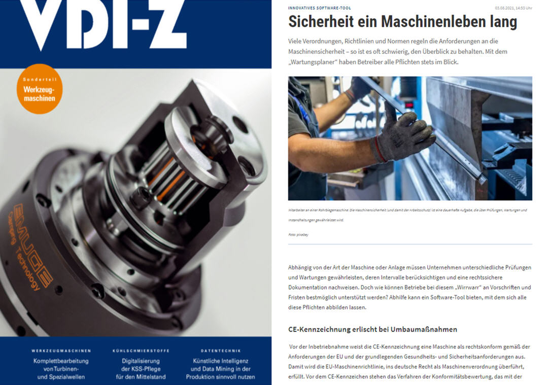 vdi-z VDI Fachmedien GmbH ingenieur.de / 08-21 Regelm��ige Pr�fungen gew�hrleisten die Sicherheit