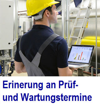 Aufgabensteuerung fr Wartungen Aufgabensteuerung, Aufgabenbuch, Erinnerung, Aufgabe