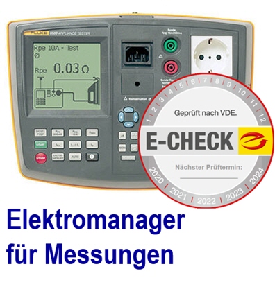 Elektromanager -Messprotokolle direkt einlesen DGUV, Prfung Elektroprfung, 
Elektromanager,  Messprotokoll, ortsvernderliche , elektrische, Betriebsmittel