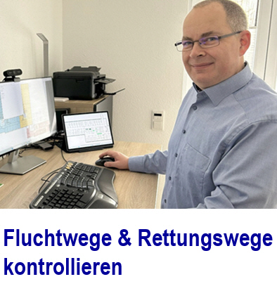 Klare Beschilderung der Fluchtwege & Rettungswege Fluchtweg, Rettungsweg, Warnprofil,Schutzprofil