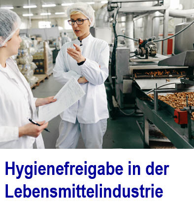 Hygienefreigabe Hygienekonzept bei Lebensmittel Hygienefreigabe, Hygienefreigabe, Hygiene, Food Standard, Lebensmittelherstellung, Lebensmittelproduktion