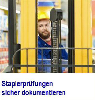 Staplerprfung - Software plant den Prftermin Stapler Informationssystem ,Die Sicherheit der Gabelstapler ist ein hohes Gut