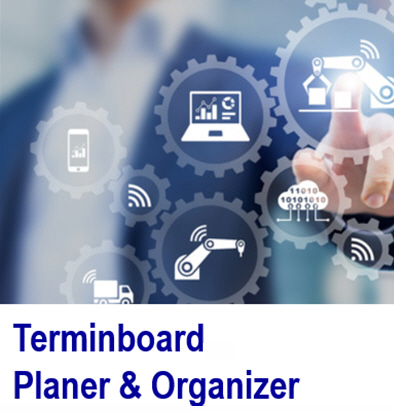 Elektronischer Terminplaner. Termine koordinieren. SafetyBoard Arbeits