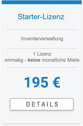 Inventarverwaltung Inventarsoftware Lizenz