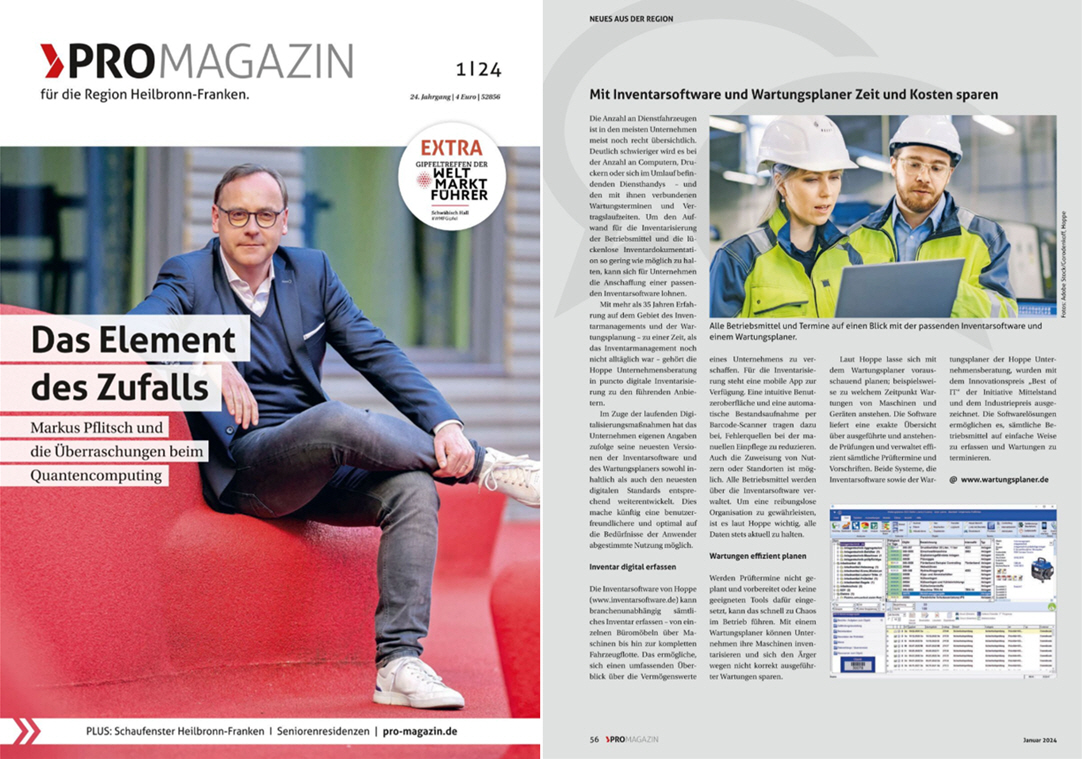 ProMagazin - April/24 - pro Verlag und Service GmbH & Co. KG. Inventarsoftware und Wartungsplaner