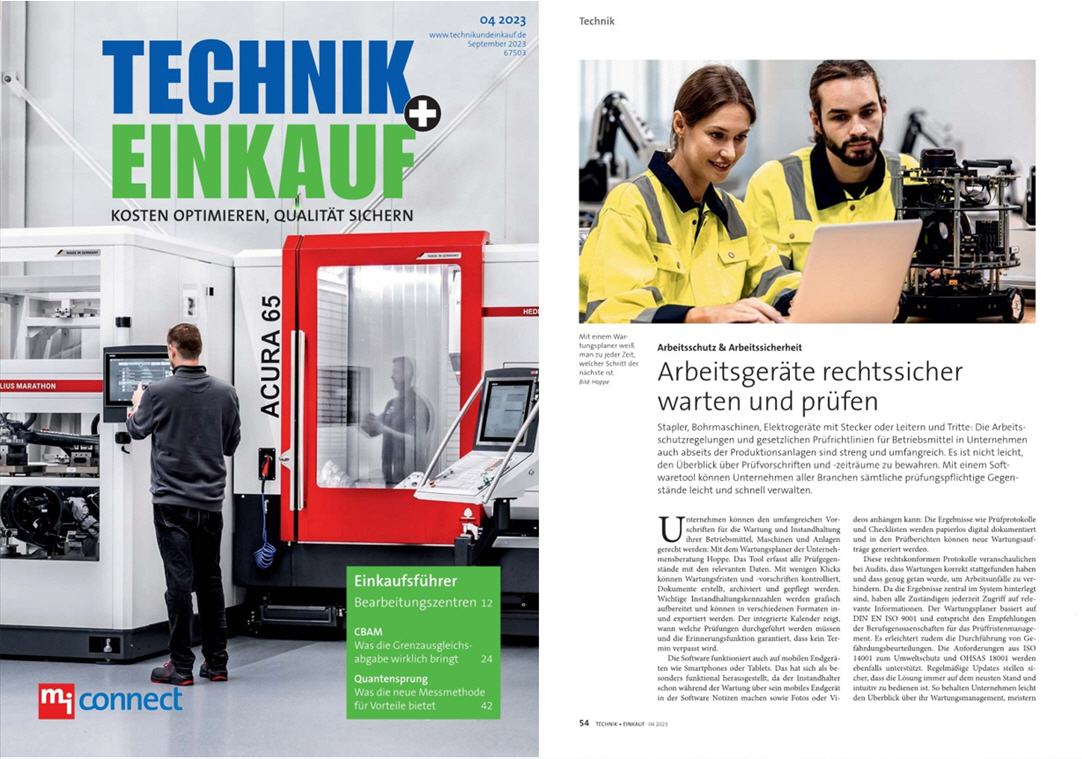Technik+Einkauf Verlag moderne industrie GmbH  - Arbeitsgeräte rechtssicher warten und prüfen