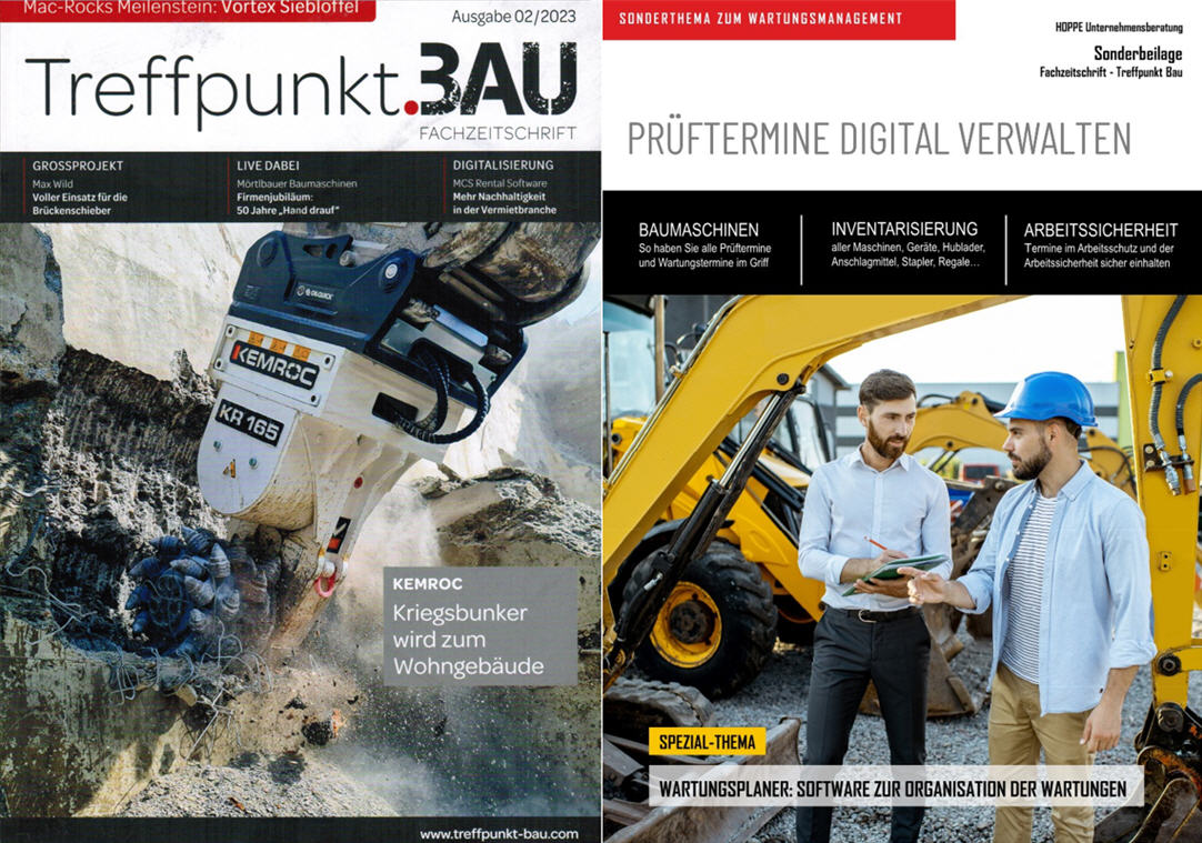 Treffpunkt Bau / 02-23 MZ Mediaverlag GmbH digitale Inventarisierung auf der Baustelle